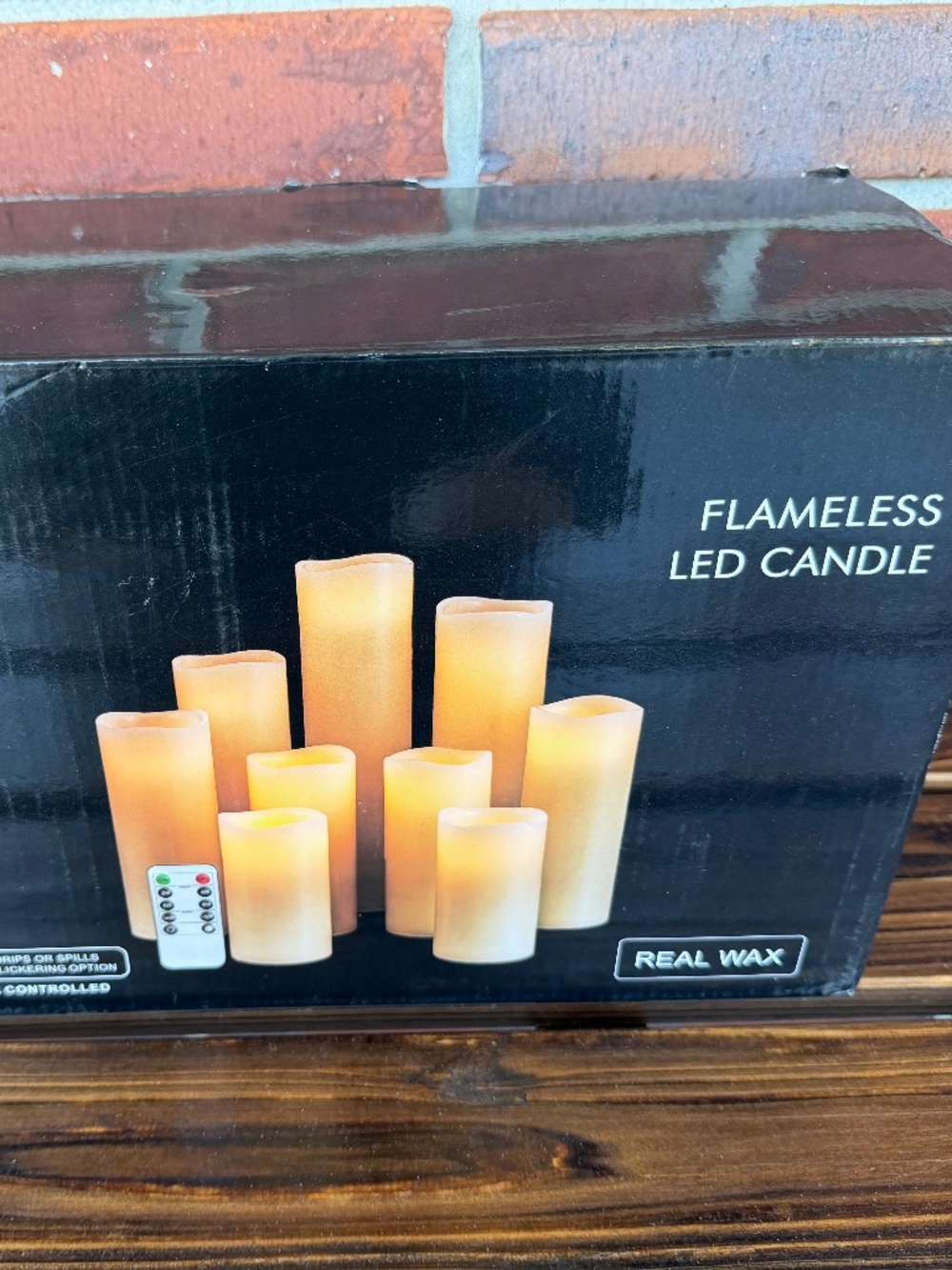 New in Box Set of 9 Flameless LED Real Wax Candles w/Remote Control 2/4/6/8 Hrs